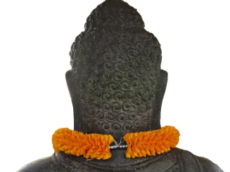 Necklace, Satin - for Buddha statue, L 120cm 